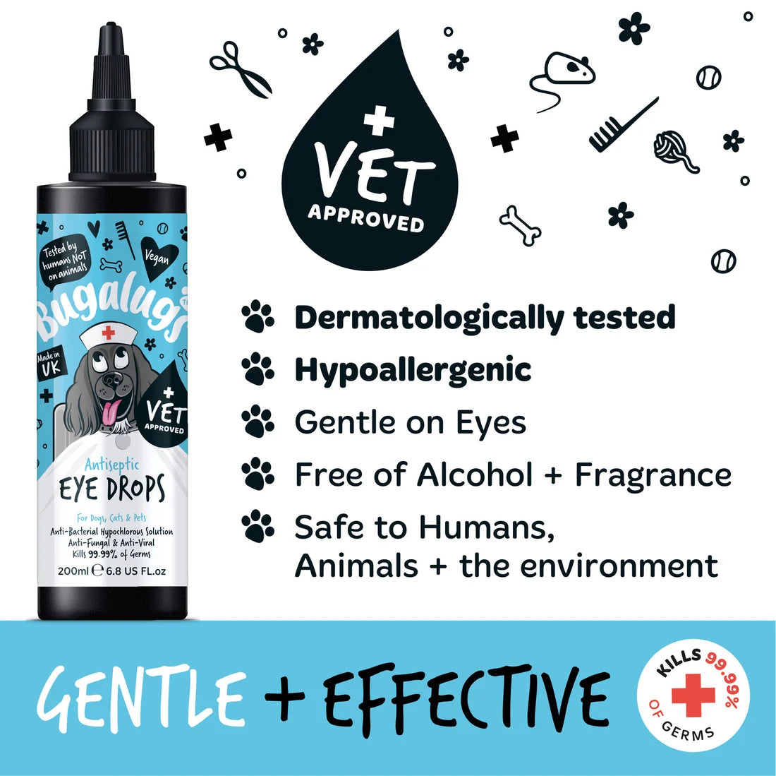 Antiseptic Eye Drops for Dogs