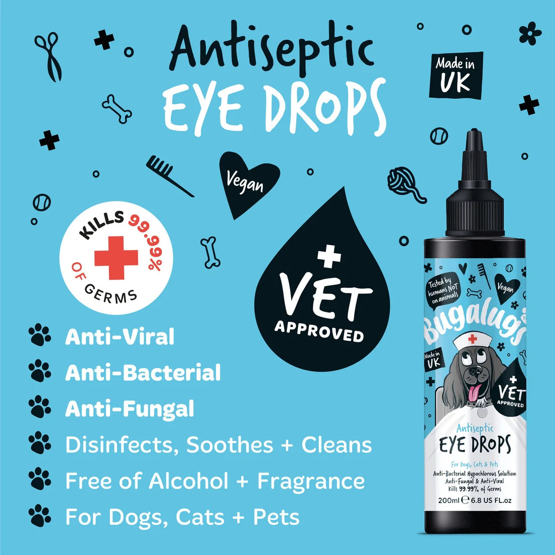 Antiseptic Eye Drops for Dogs