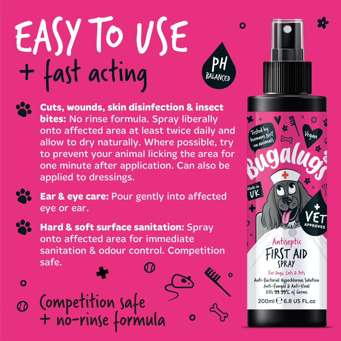 Antiseptic First Aid Spray for Dogs