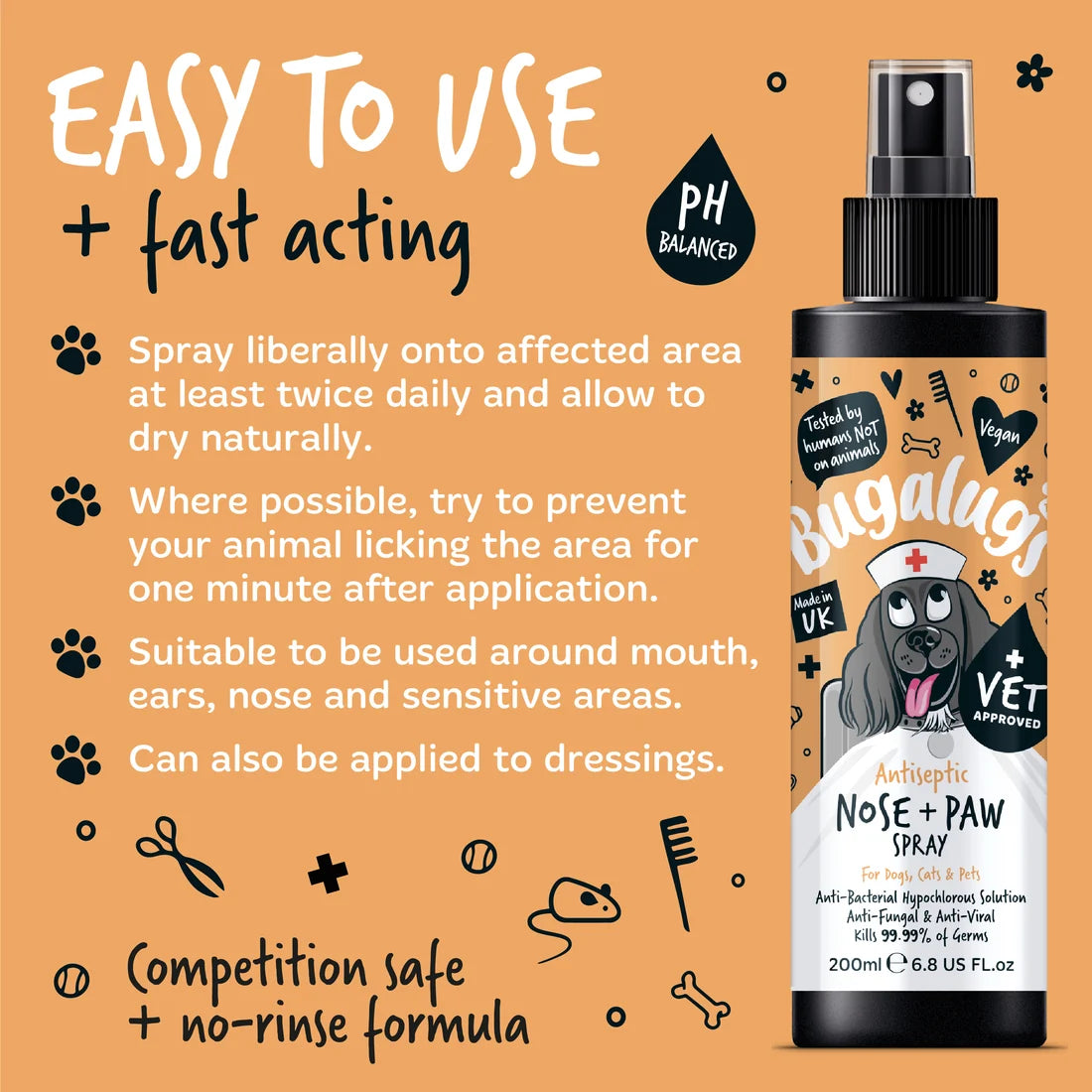 Antiseptic Nose & Paw Spray for Dogs